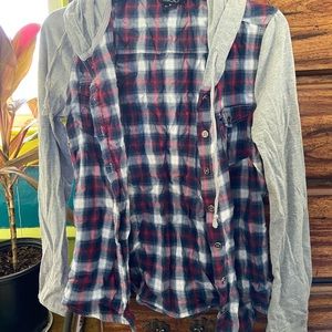 Plaid button down